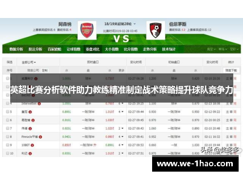 英超比赛分析软件助力教练精准制定战术策略提升球队竞争力